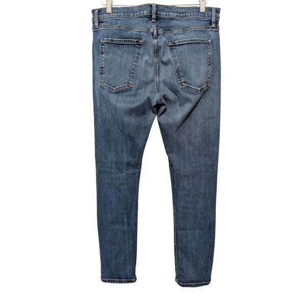 Flint & Tinder Jeans Men 34 (33x32)* Slim Tapered Medium Wash Stretch Denim - Picture 2 of 16